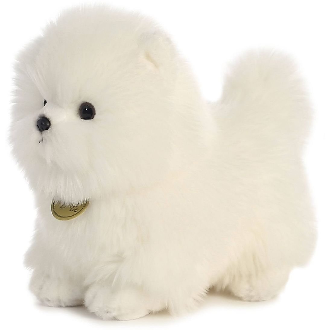 Мягкая игрушка Aurora Miyoni щенок Пом-Пом, 23 см, белая (150521A) - фото 2