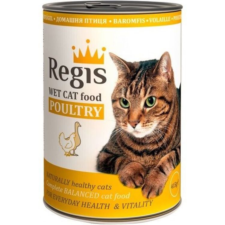 Вологий корм для котів Regis, з птицею, 415 г - фото 1