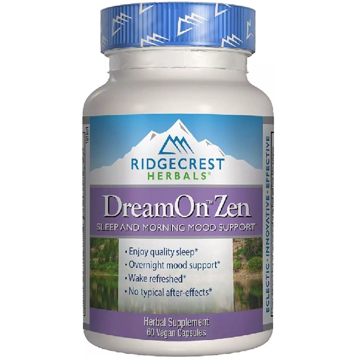 Природный комплекс для здорового сна RidgeCrest Herbals DreamOn Zen 60 вегетарианских капсул - фото 1