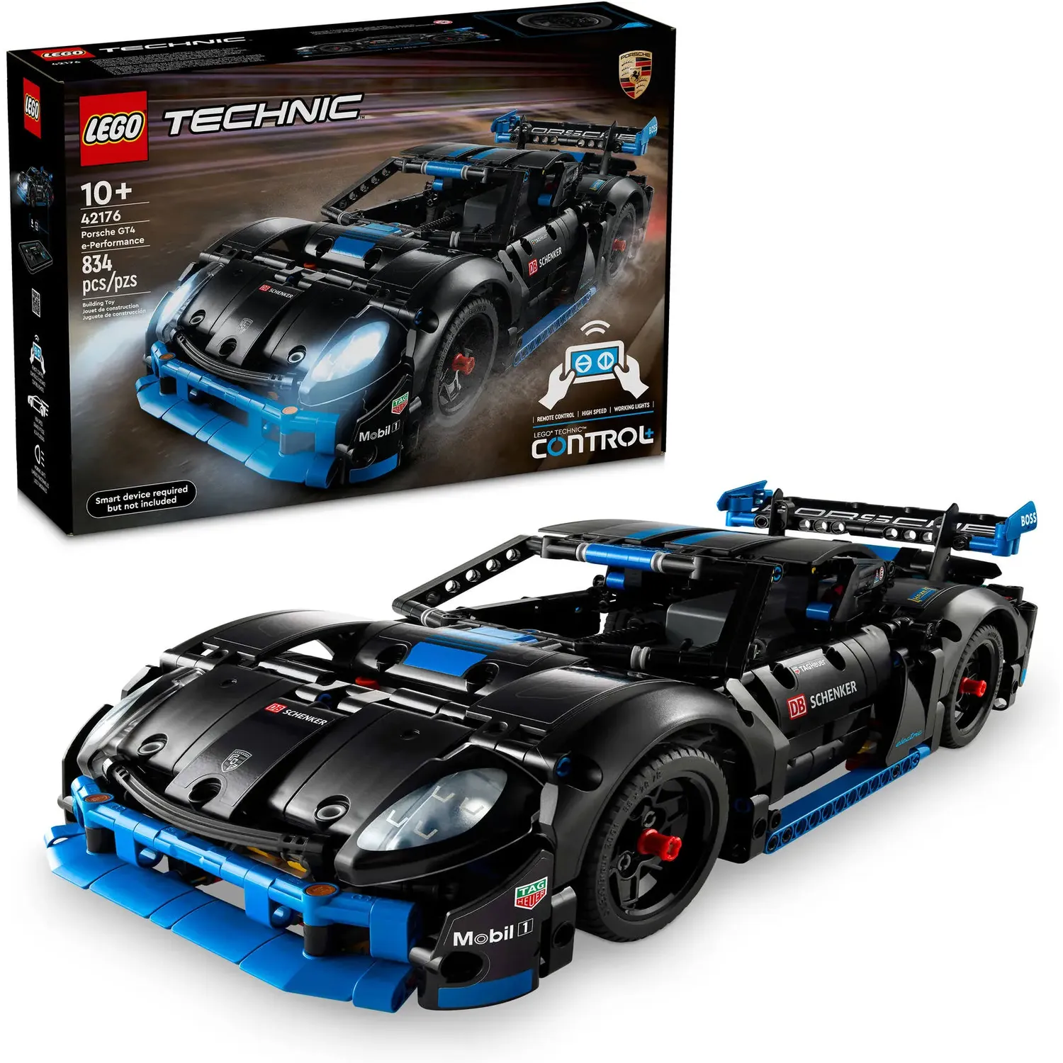 Конструктор LEGO Technic Автомобиль для гонки Porsche GT4 e-Performance 834 детали (42176) - фото 3