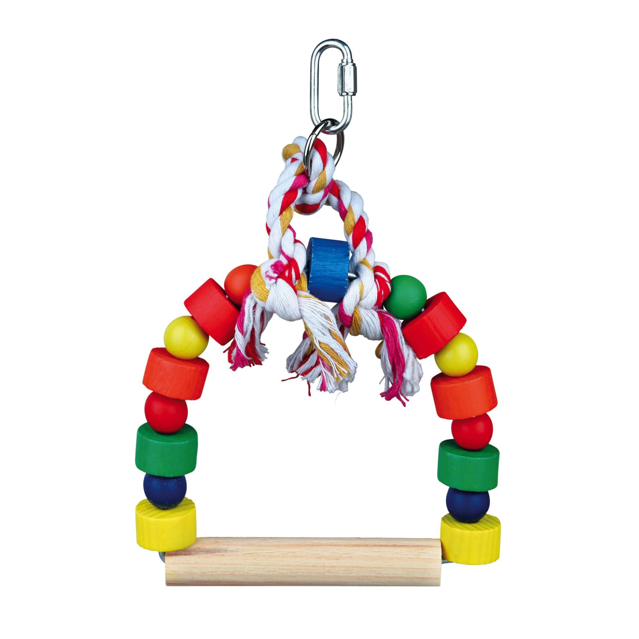 Игрушка для птиц Trixie Качели-арка, 13x19 см, разноцвет (5828) - фото 1
