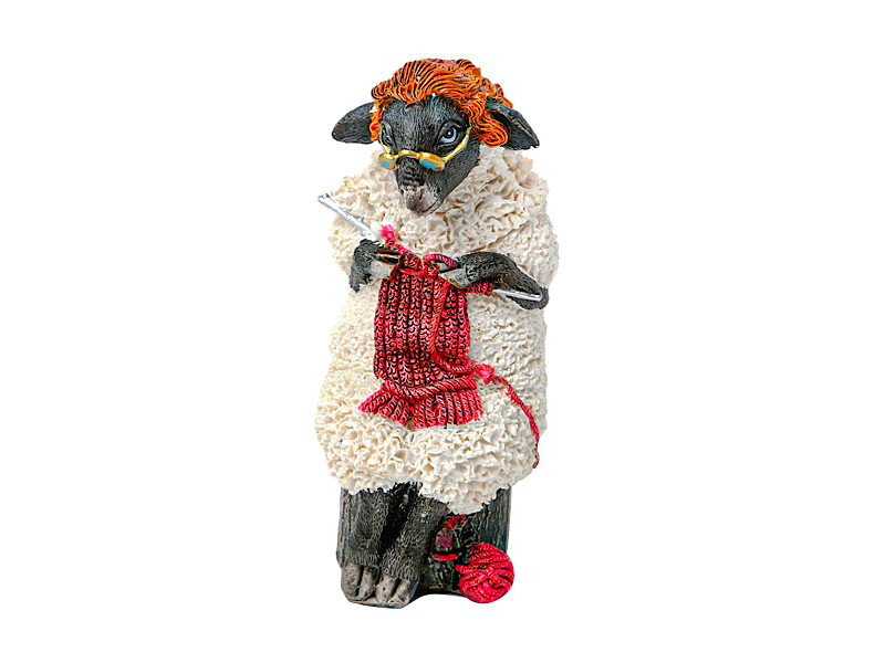 Декоративна фігурка Lefard Овечка, 10х5х5 см, різнобарв'я (450-431) - фото 1