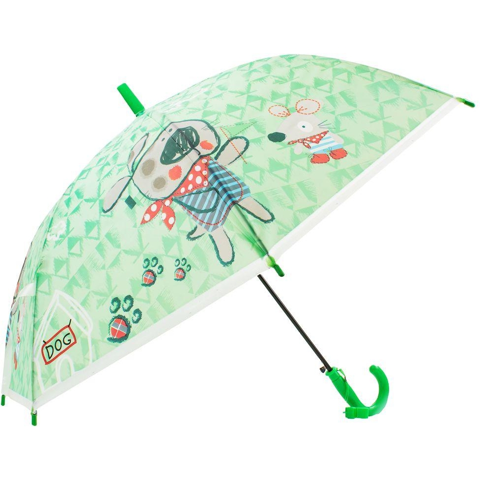 Дитяча парасолька-палиця напівавтомат Torm 83 см зелена - фото 1