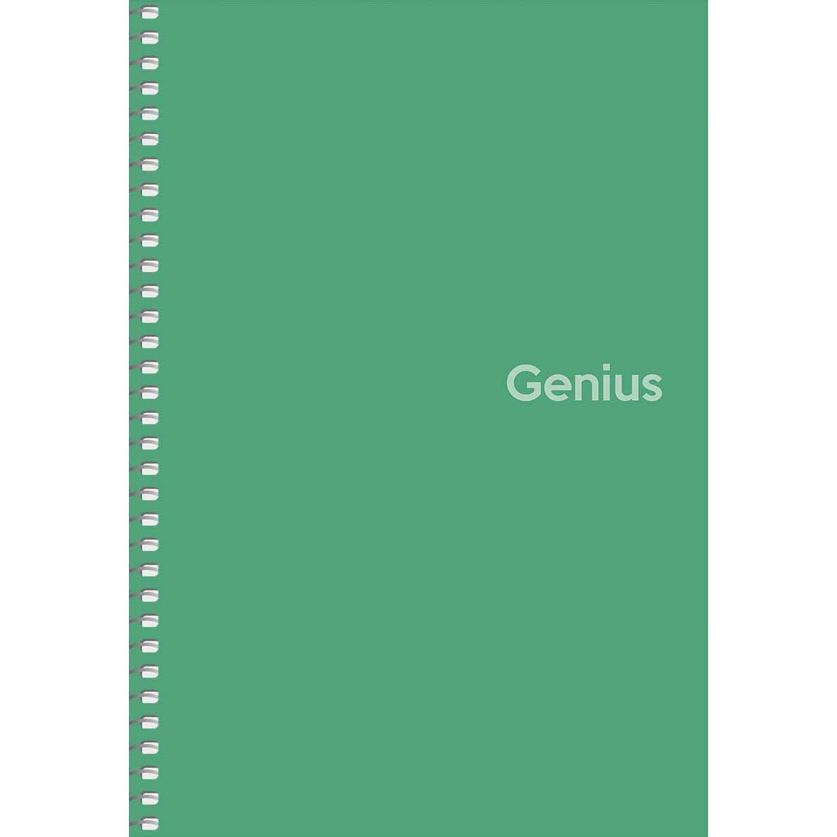 Тетрадь для записей Genius А5, в клеточку, спираль, 80 л., зеленая (A5-080-6806K) - фото 1