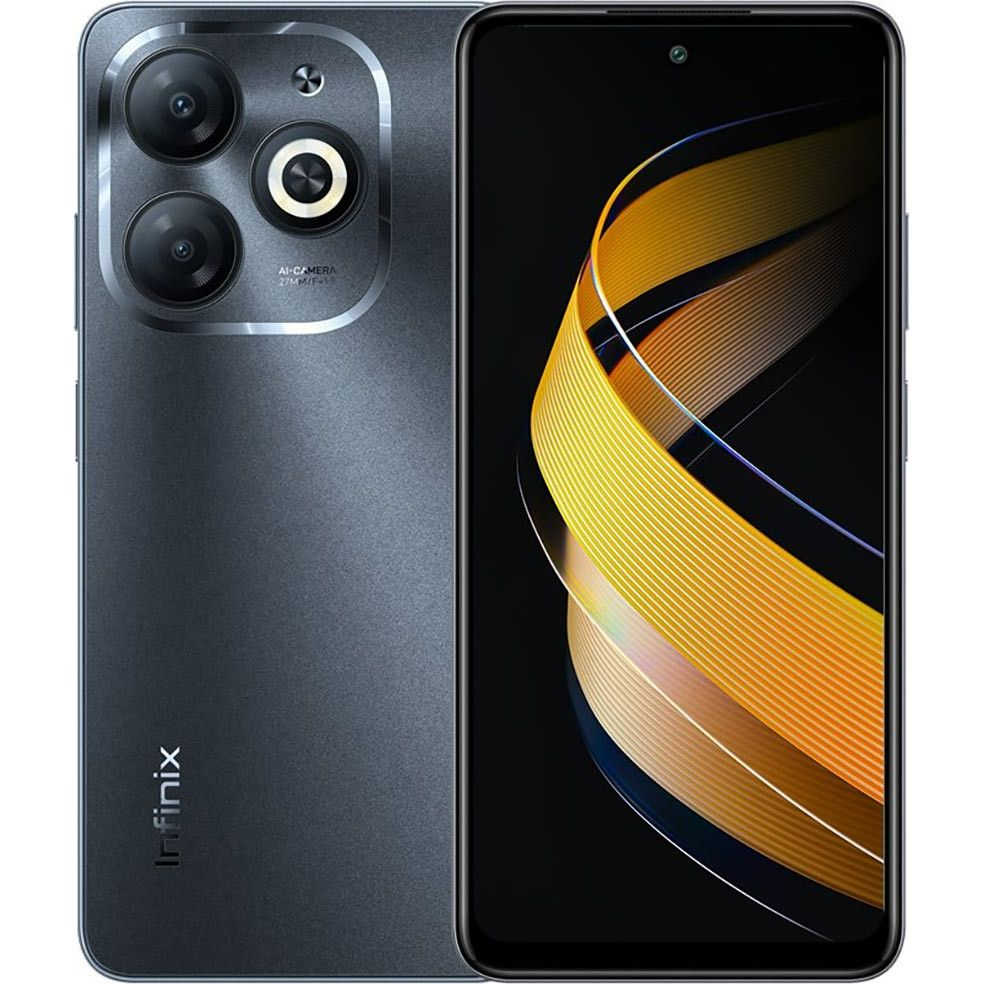 Смартфон Infinix Smart 8 4/128Gb Timber Black (X6525) (UA UCRF) - фото 1