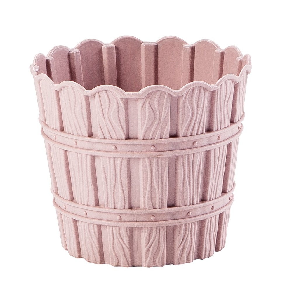 Горшок для цветов Violet House Bamboo Powder, 5 л, розовый (1047 BAMBOO Powder 5 л.) - фото 1