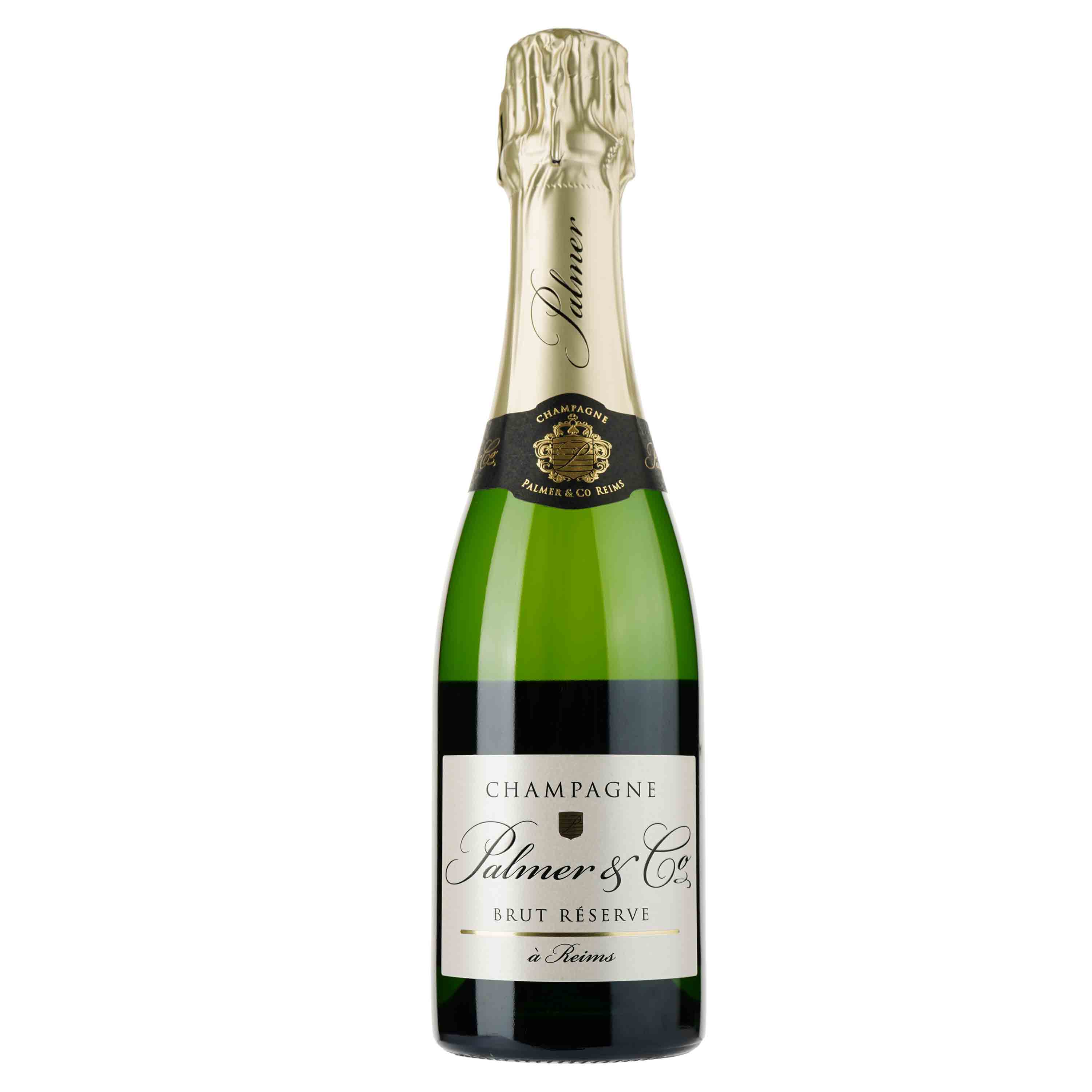 Шампанське Palmer & Co Champagne AOC Brut Reserve, біле, брют, 0%, 0,375 л - фото 1