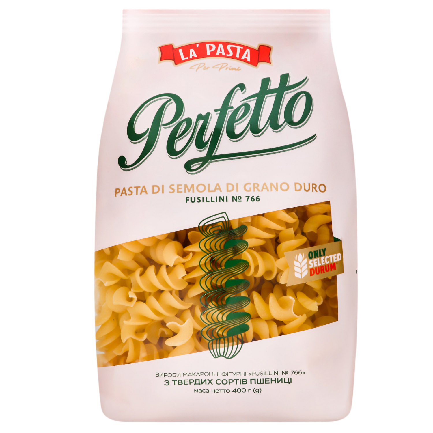 Макаронні вироби La Pasta Per Primi Perfetto Fusillini №766, 400 г (891702) - фото 1