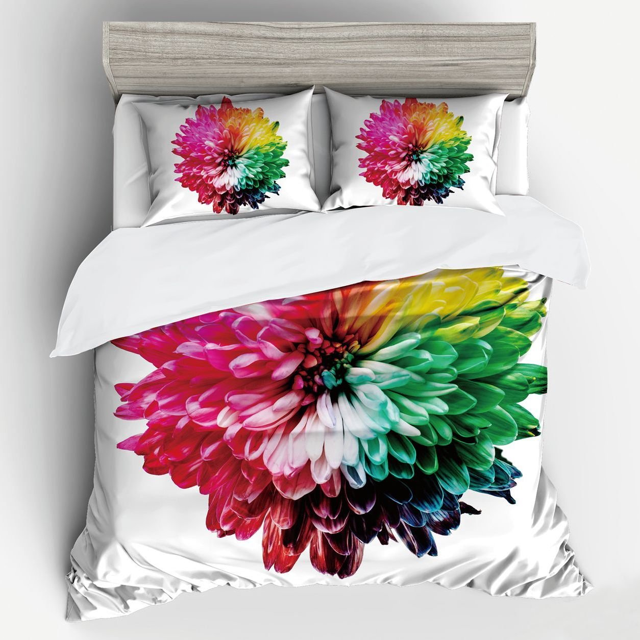 Комплект постельного белья Love You JKH1116, полисатин, евростандарт, разноцветный (1803005) - фото 1