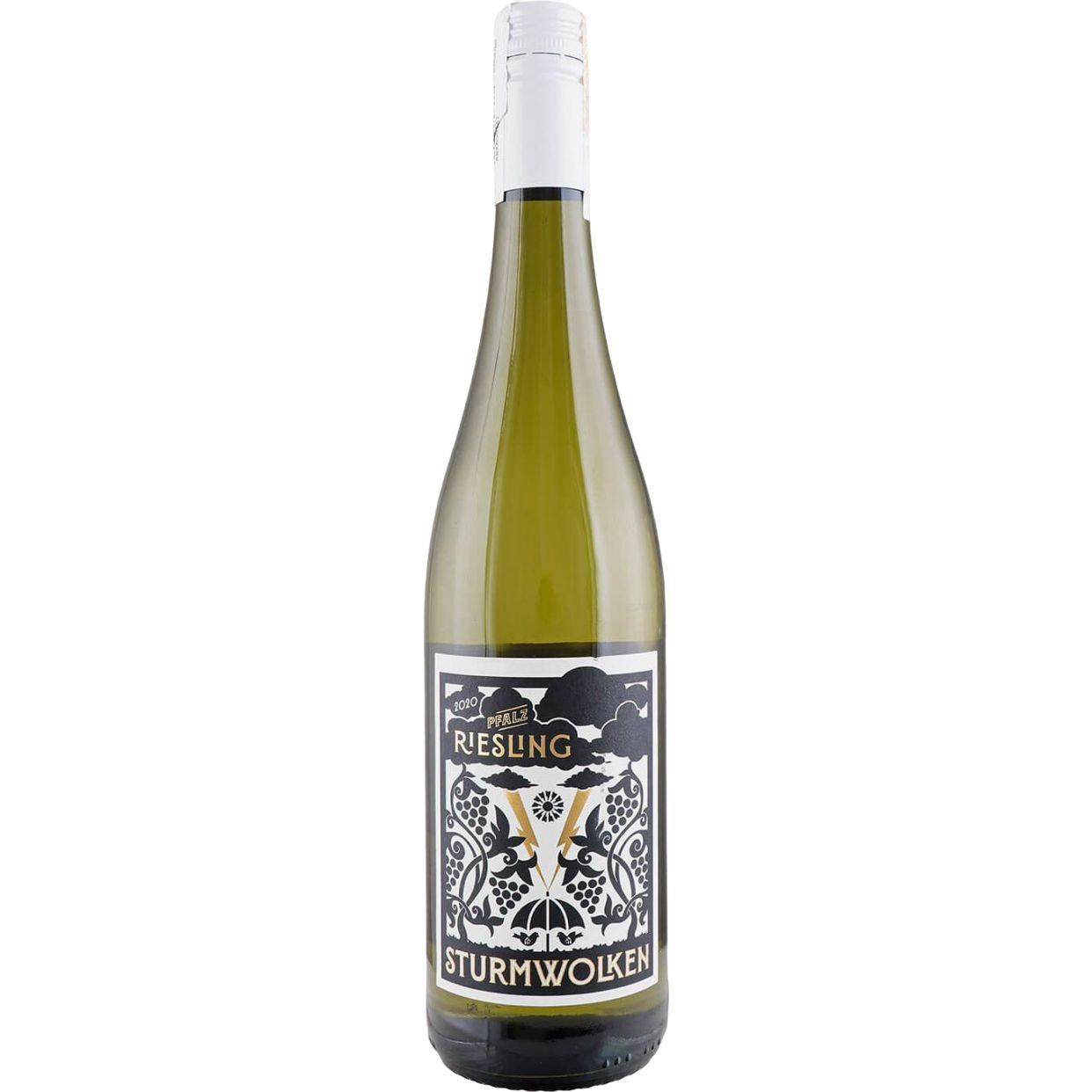 Вино Sturmwolken Riesling, біле, сухе, 11,5%, 0,75 л (856502) - фото 1