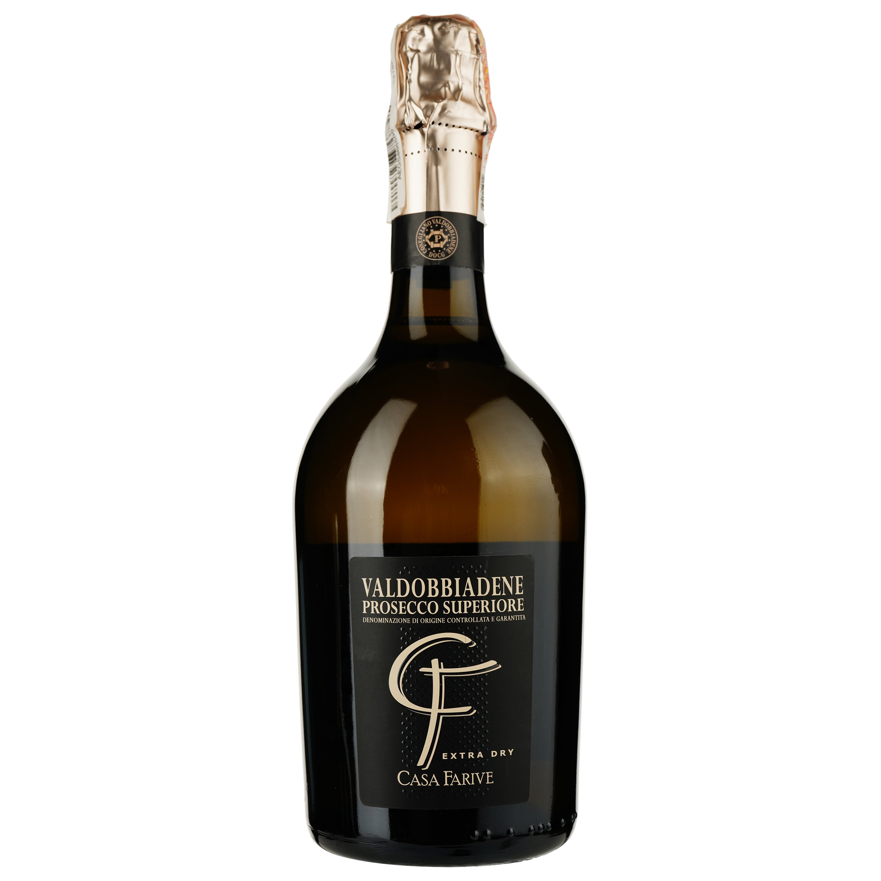 Вино игристое Casa Farive Prosecco Superiore DOCG Valdobbiadenne Extra Brut, белое, экстра-сухое, 0,75 л - фото 1