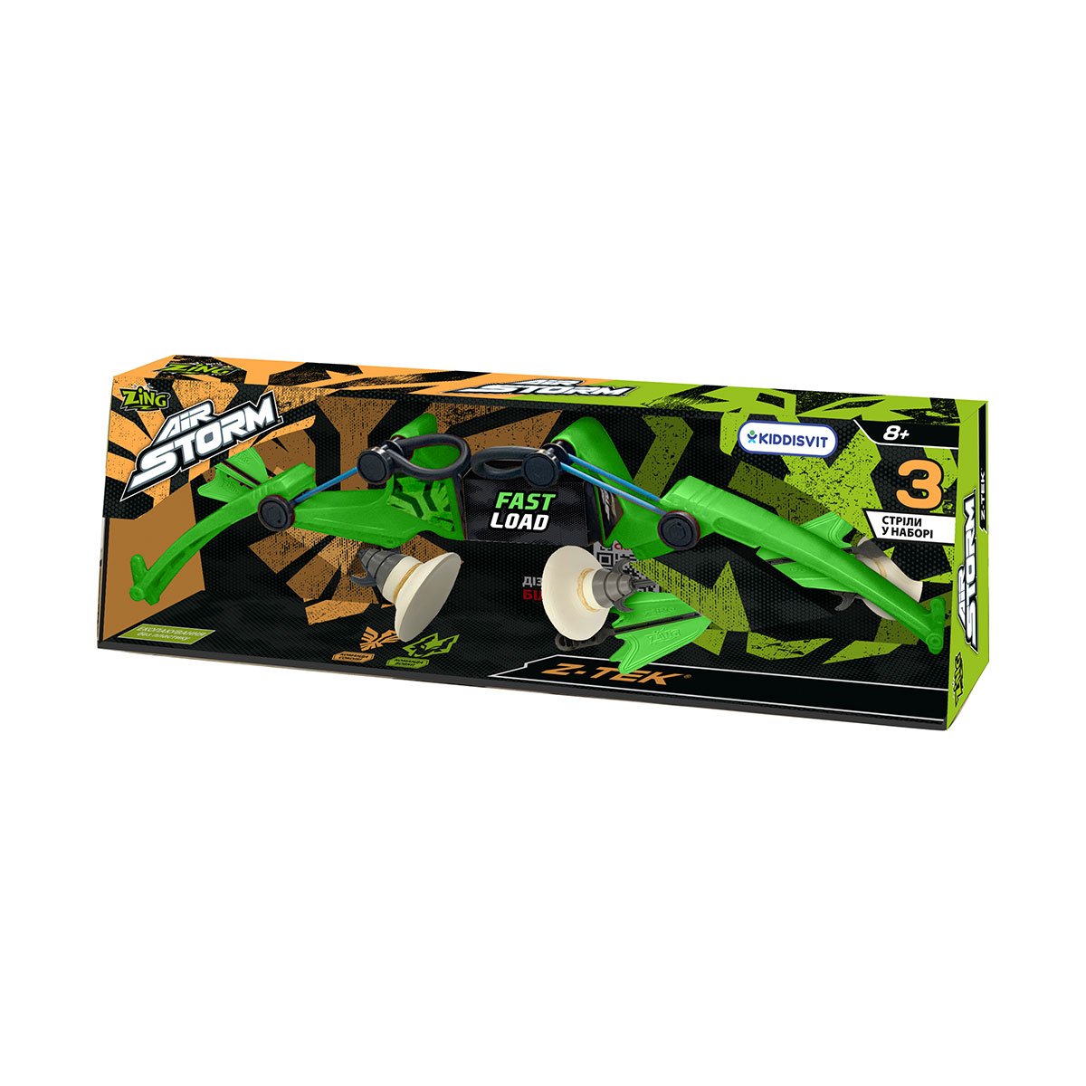 Іграшковий лук Zing Air Storm Z-Tек, зелений (AS979G) - фото 5