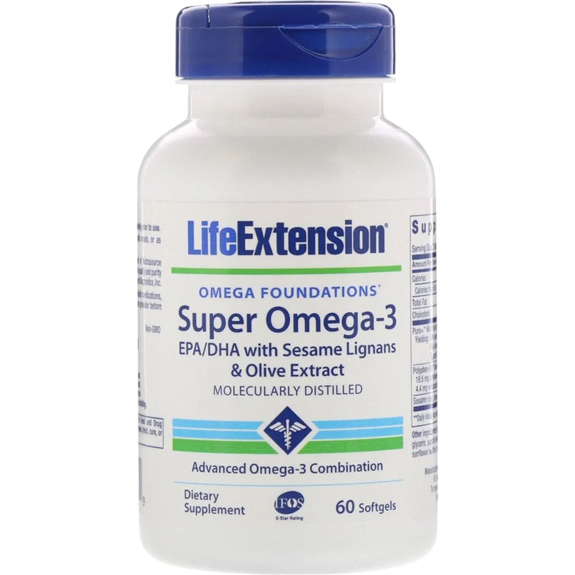 Супер Омега-3 Life Extension Omega Foundations Super Omega-3, 60 желатинових капсул - фото 3