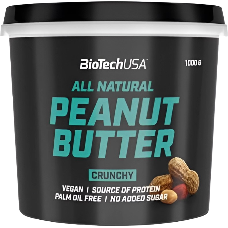 Арахисовая паста BiotechUSA Peanut Butter crunchy 1000 г - фото 1