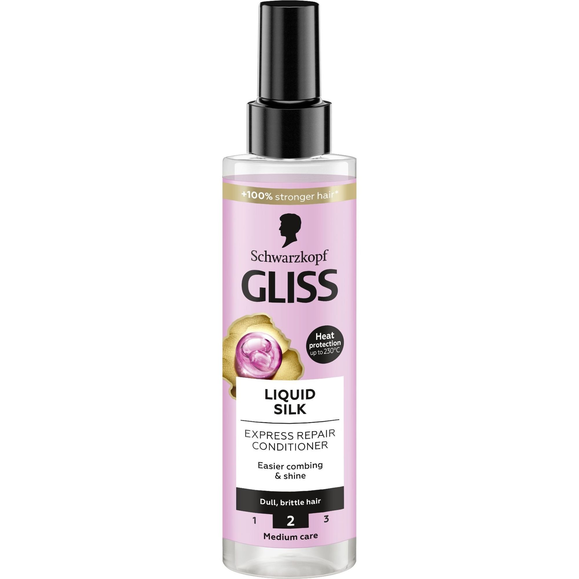 Експрес-кондиціонер Gliss Liquid Silk для ламкого та тьмяного волосся 200 мл - фото 1