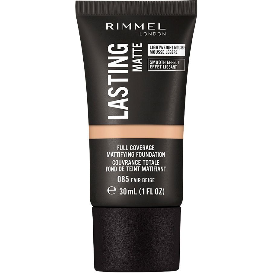 Тональна основа Rimmel Lasting Matte відтінок 085 (Fair Beige) 30 мл - фото 1