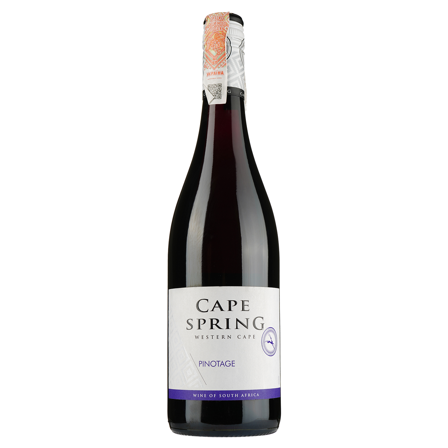 Вино Cape Spring Pinotage 2019, червоне, сухе, 13%, 0,75 л (35808) - фото 1