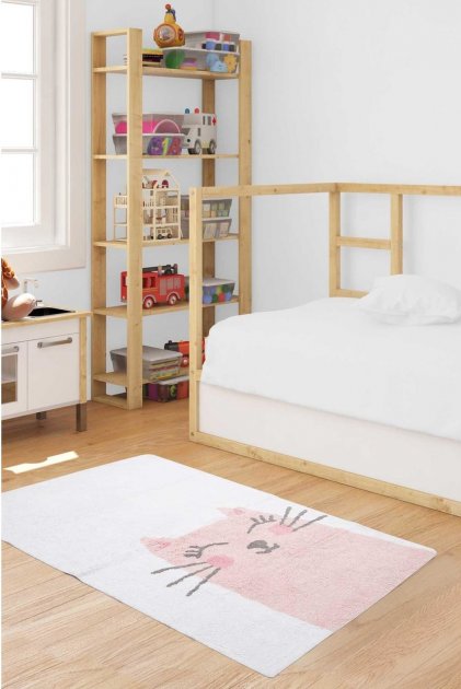 Килимок у дитячу кімнату Irya Kitty pembe, 150х80 см, рожевий (svt-2000022288644) - фото 1