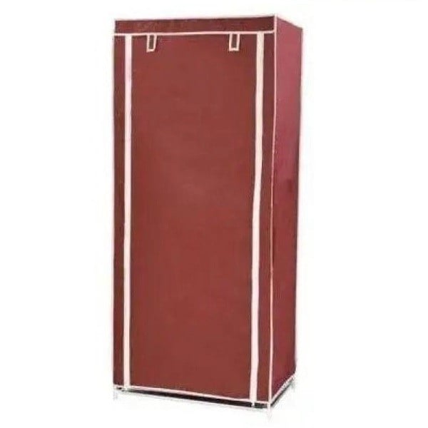 Шкаф тканевый Stenson раскладной 75х45х150 см wine red (26033) - фото 2