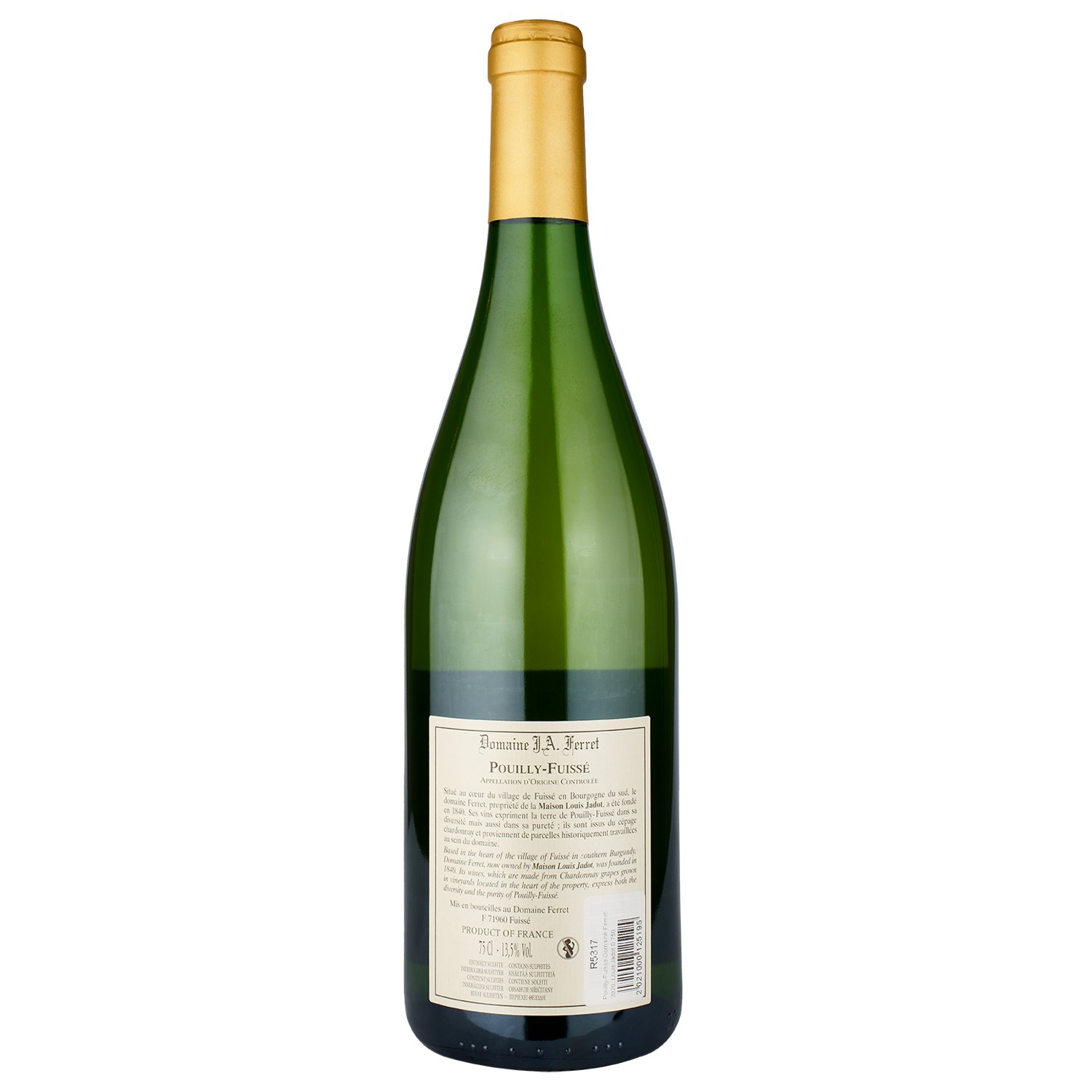 Вино Louis Jadot Pouilly-Fuisse Domaine Ferret 2020, біле, сухе, 0,75 л (R5317) - фото 2