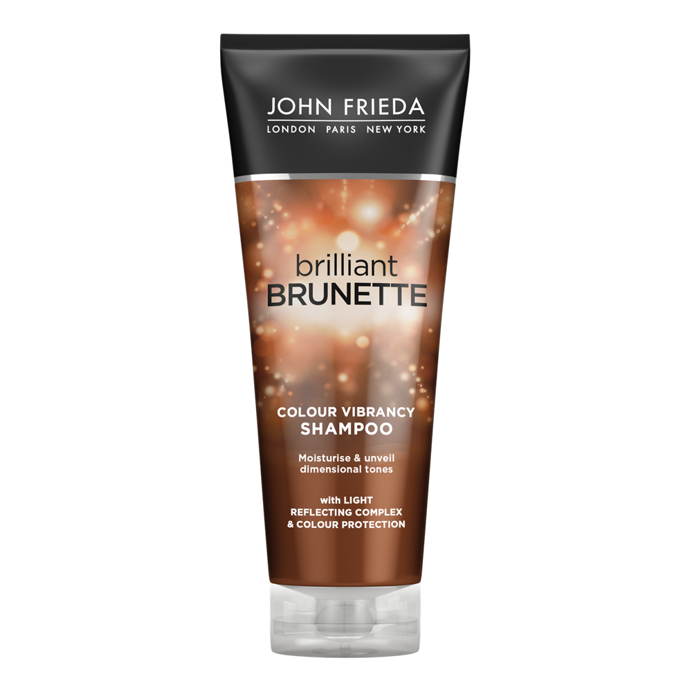 Зволожуючий шампунь John Frieda Brilliant Brunette, для захисту кольору темного волосся, 250 мл - фото 1