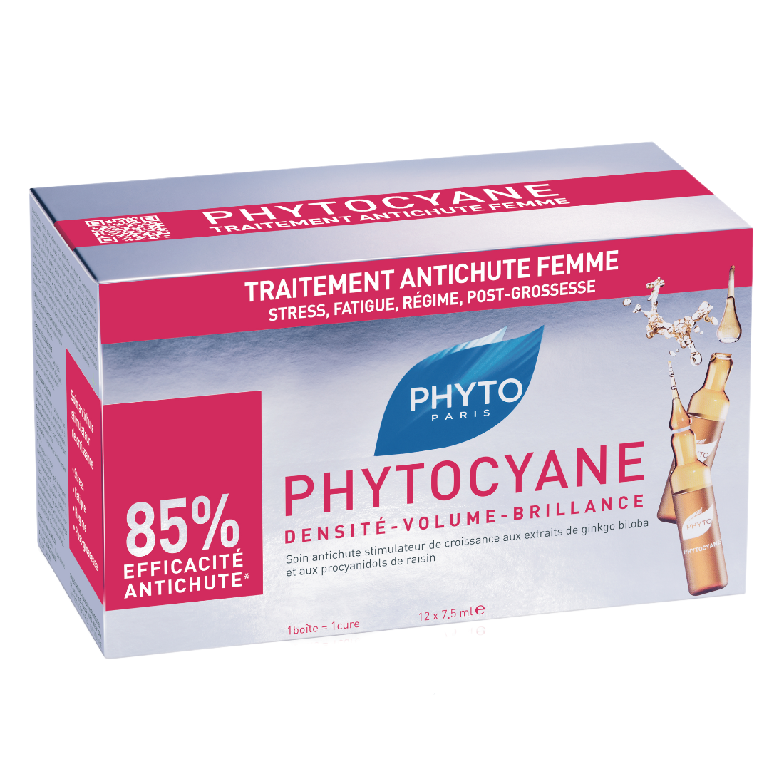 Средство против выпадения волос Phyto Phytocyane, 12 шт. по 7,5 мл (Р1110) - фото 2