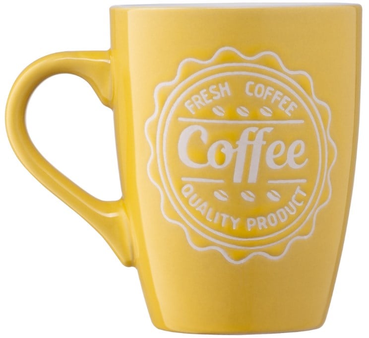 Чашка Ardesto Coffee, 330 мл, желтый (AR3469Y) - фото 3
