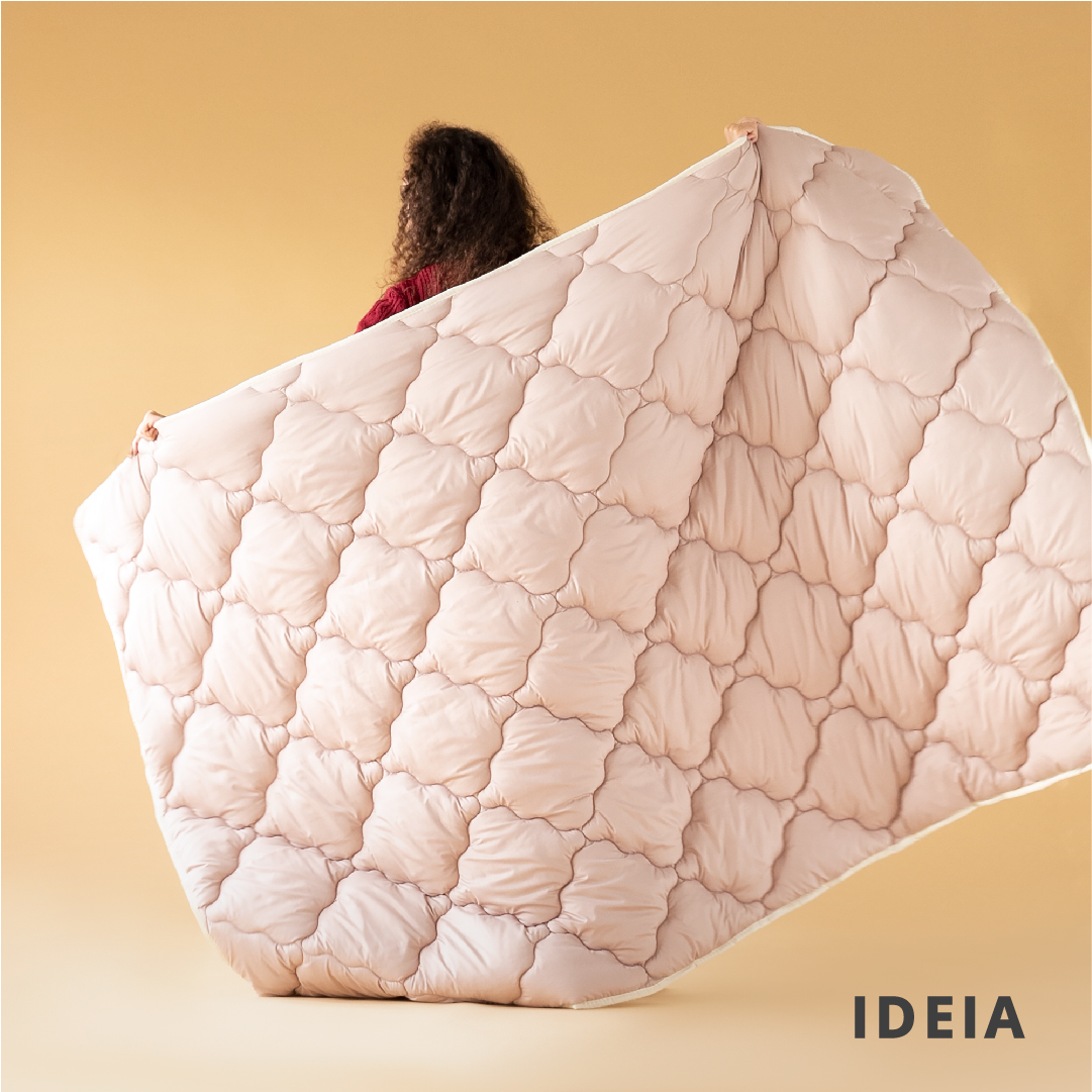 Ковдра Ideia Woolly зимова, 210х140 см, молочний з бежевим (8-34174) - фото 12