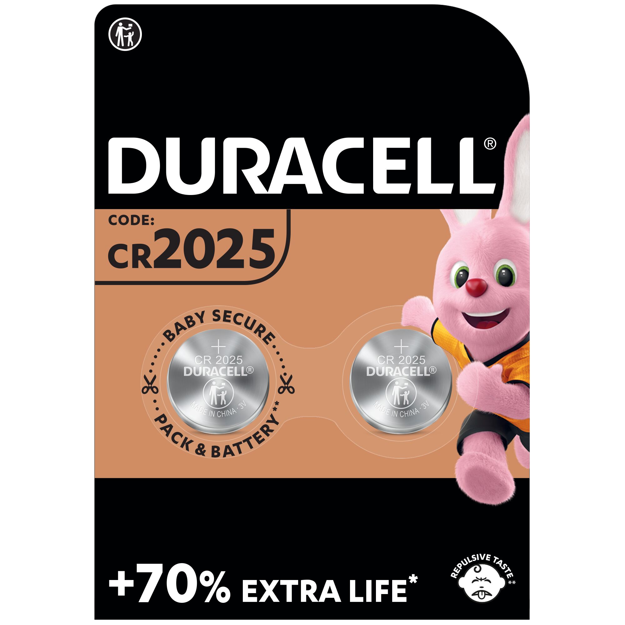 Литеевые батарейки Duracell 3V DL/CR2025, 2 шт. (81575098) - фото 1