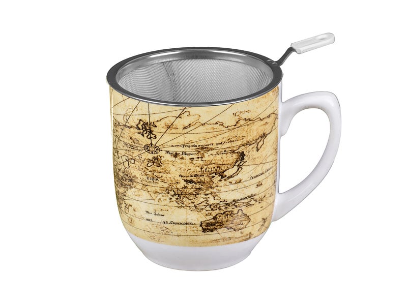 Чашка заварочная Lefard Карта Мира, с ложкой, 300 мл (985-045) - фото 2