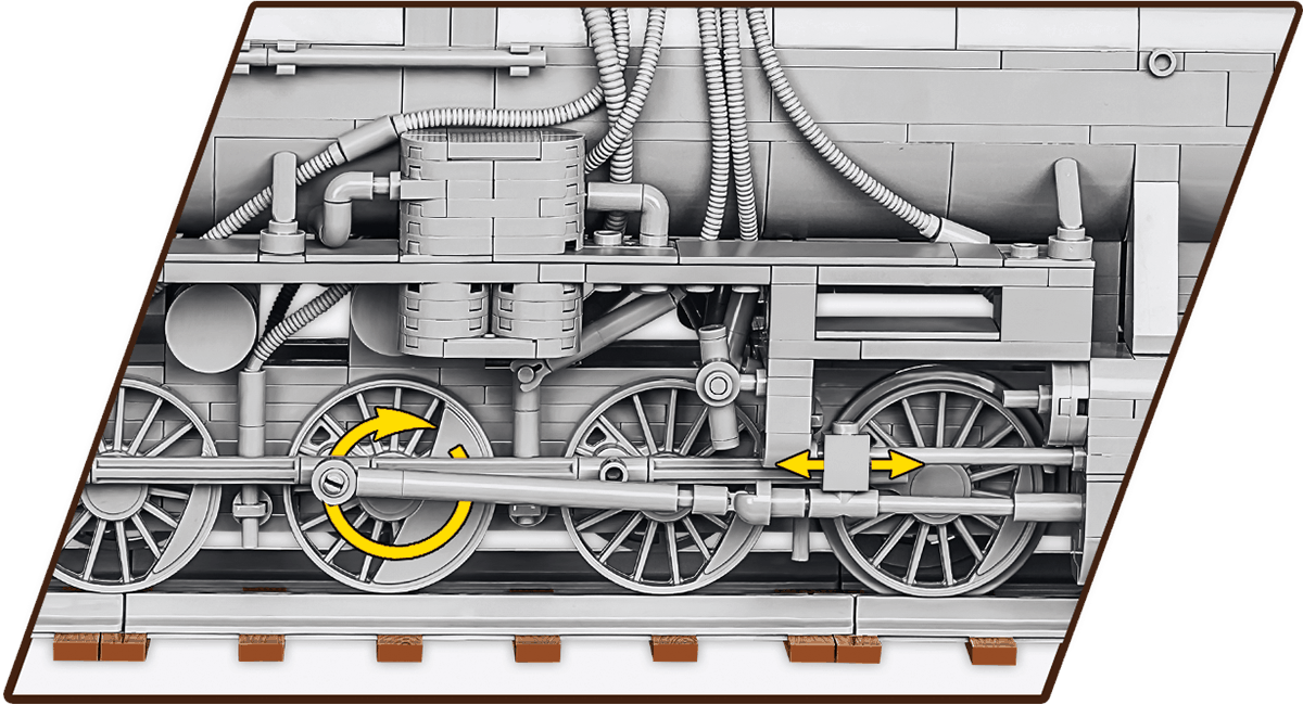 Конструктор Cobi Локомотив Kriegslokomotive Class 52 масштаб 1:35, 2476 деталей (COBI-6281) - фото 7