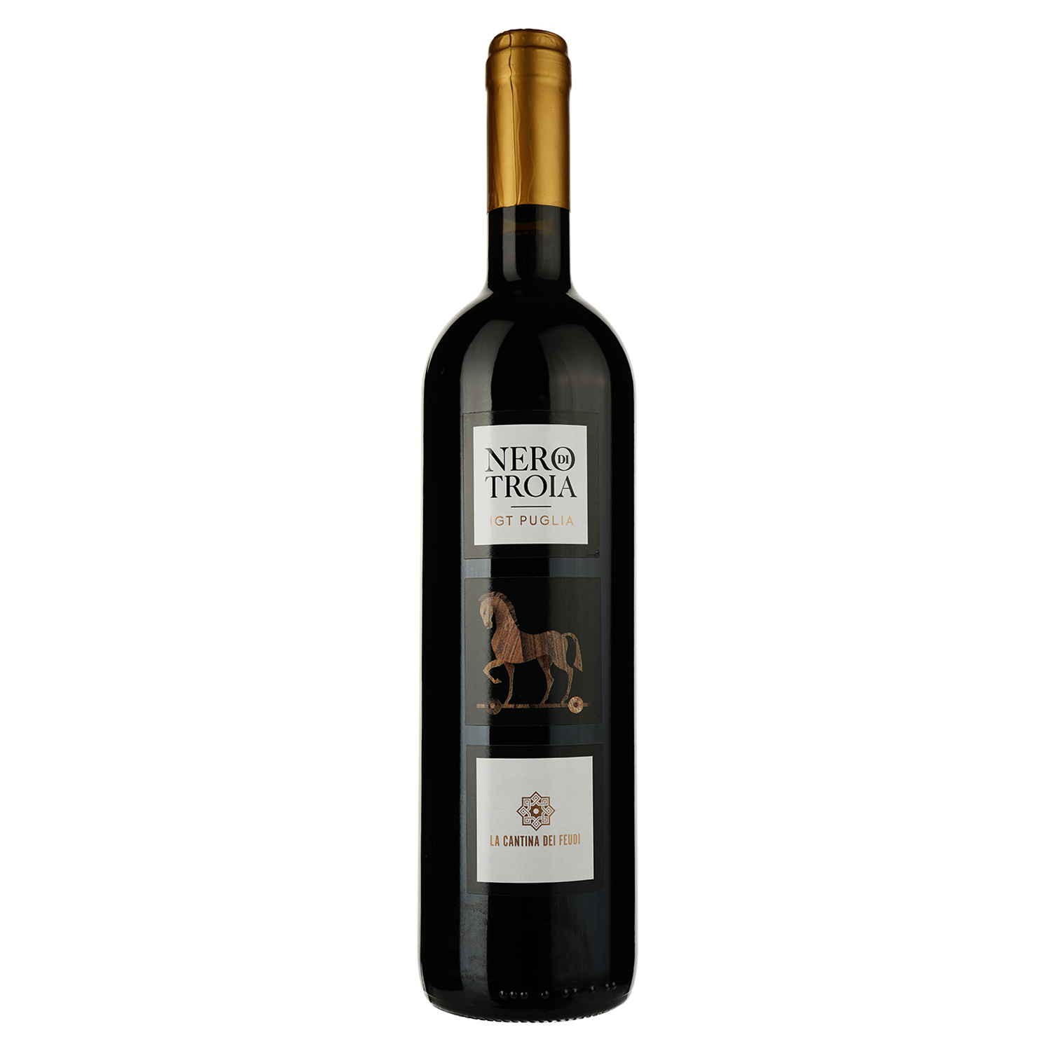 Вино La Cantina dei Feudi Nero di Troia Puglia IGP, червоне, сухе, 0,75 л - фото 1