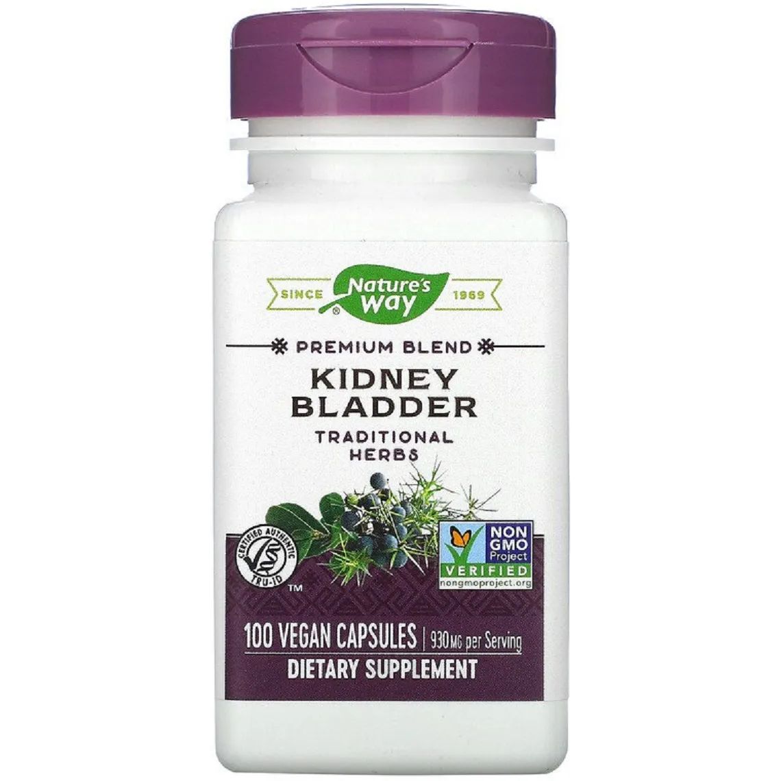 Поддержка почек и мочевого пузыря Nature's Way Kidney Bladder 465 мг 100 капсул - фото 1