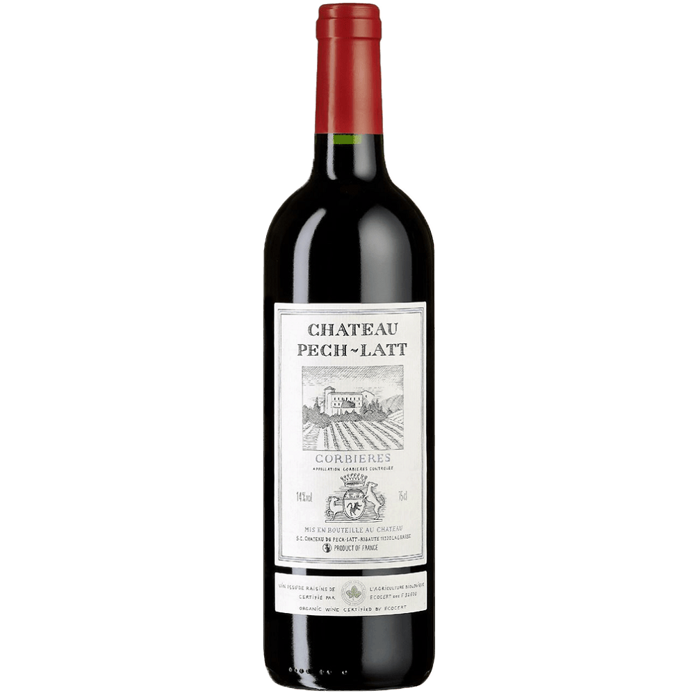 Вино Chateau Pech-Latt Corbieres Rouge Organic, 13,5%, 750 мл (552387) - фото 1
