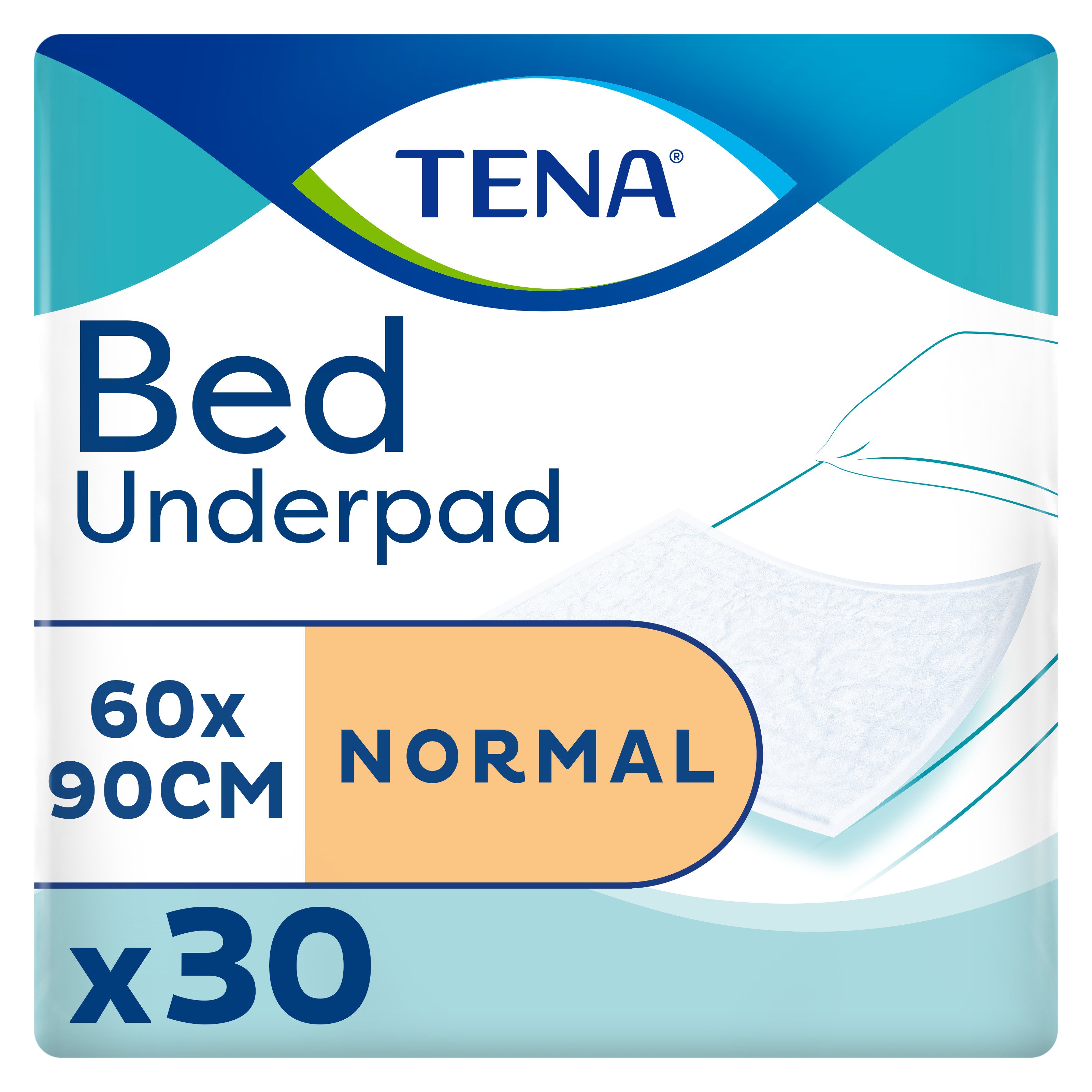 Одноразовые пеленки Tena Bed Normal, 90x60 см, 30 шт. - фото 1