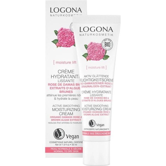 Био-Крем для лица Logona роза, активное увлажнение для сухой кожи, 30 мл - фото 1