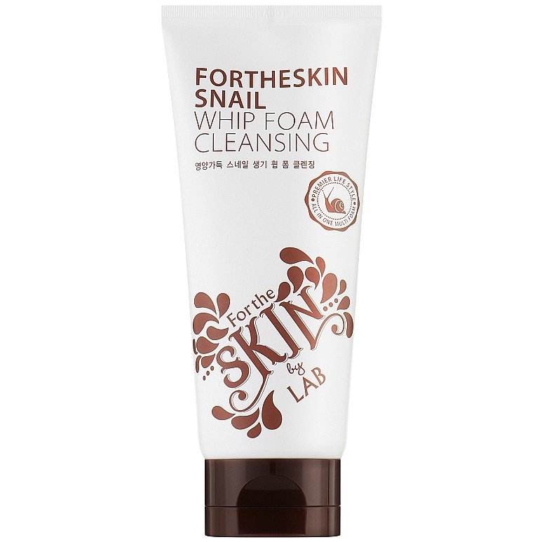 Пінка для вмивання з муцином равлика Fortheskin Snail Whip Foam Cleansing, 180 мл - фото 1