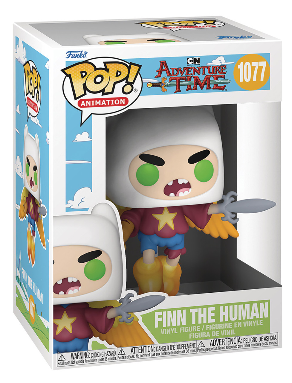 Фигурка Funko Pop Время приключений Финн Adventure time Finn the Human 10 см AT FH 1077 - фото 3