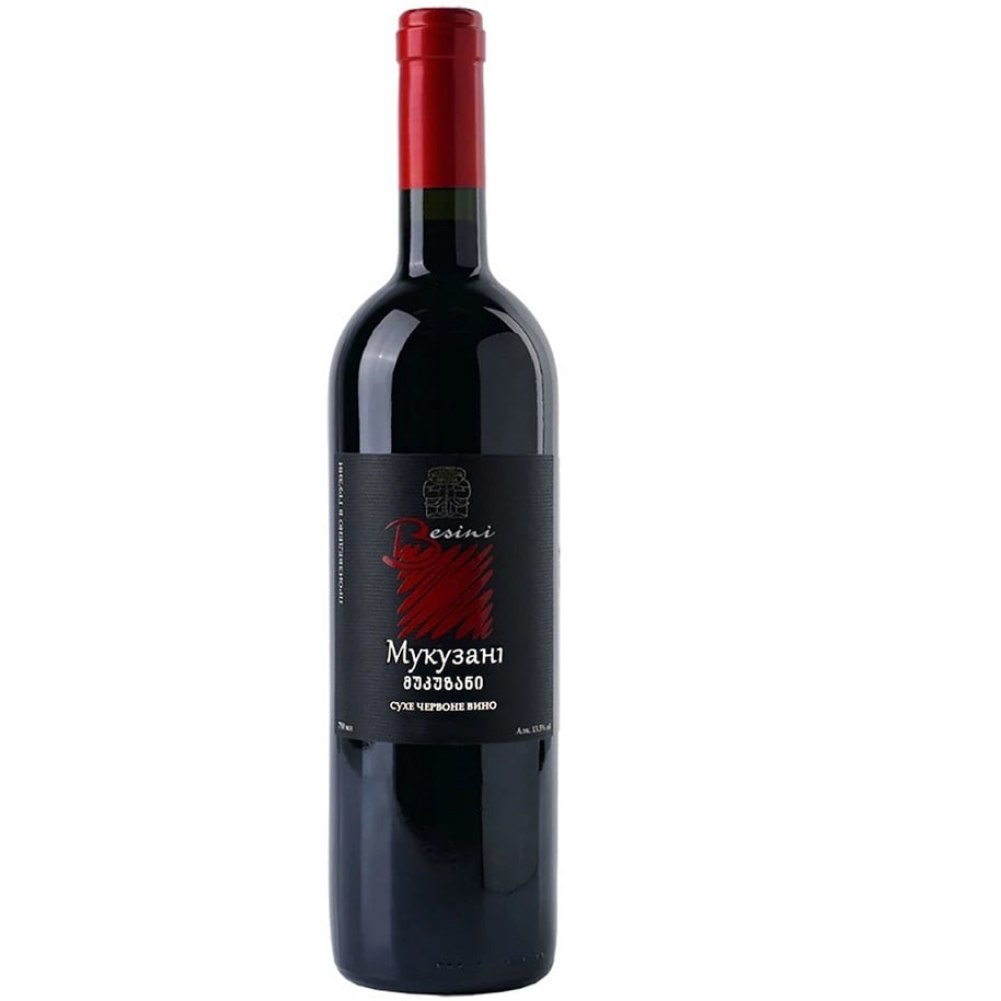 Вино Besini Mukuzani, червоне, сухе, 12,5%, 0,75 л (8000016900854) - фото 1