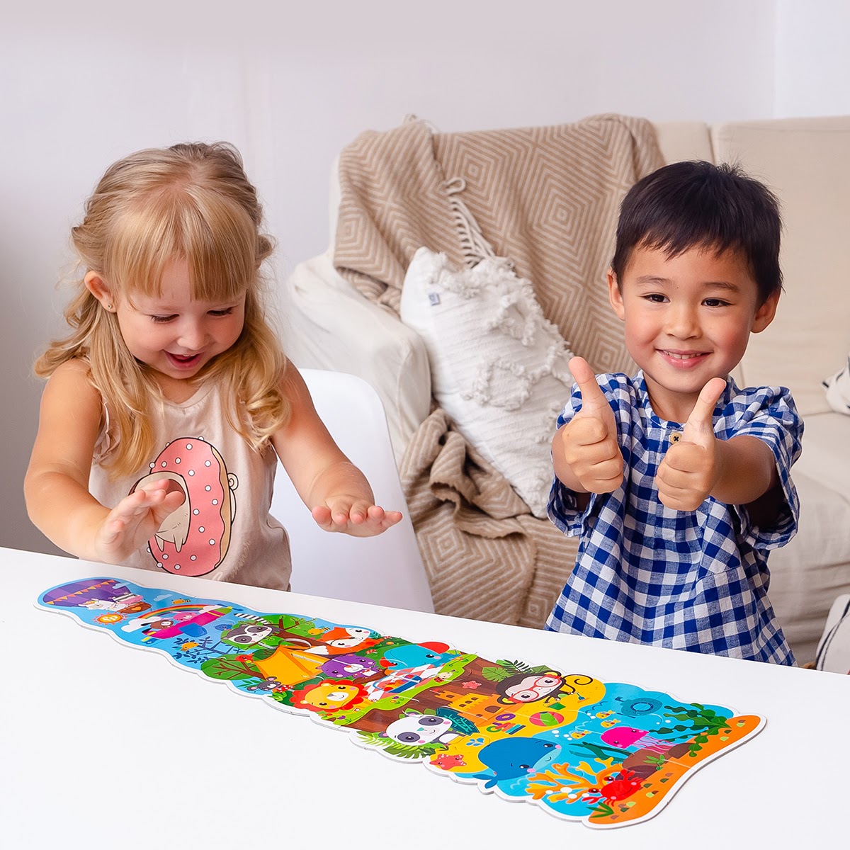 Пазли Vladi Toys Fisher- Price Maxi Puzzle Мої веселі друзі, 14 елементів (VT1711-10) - фото 5