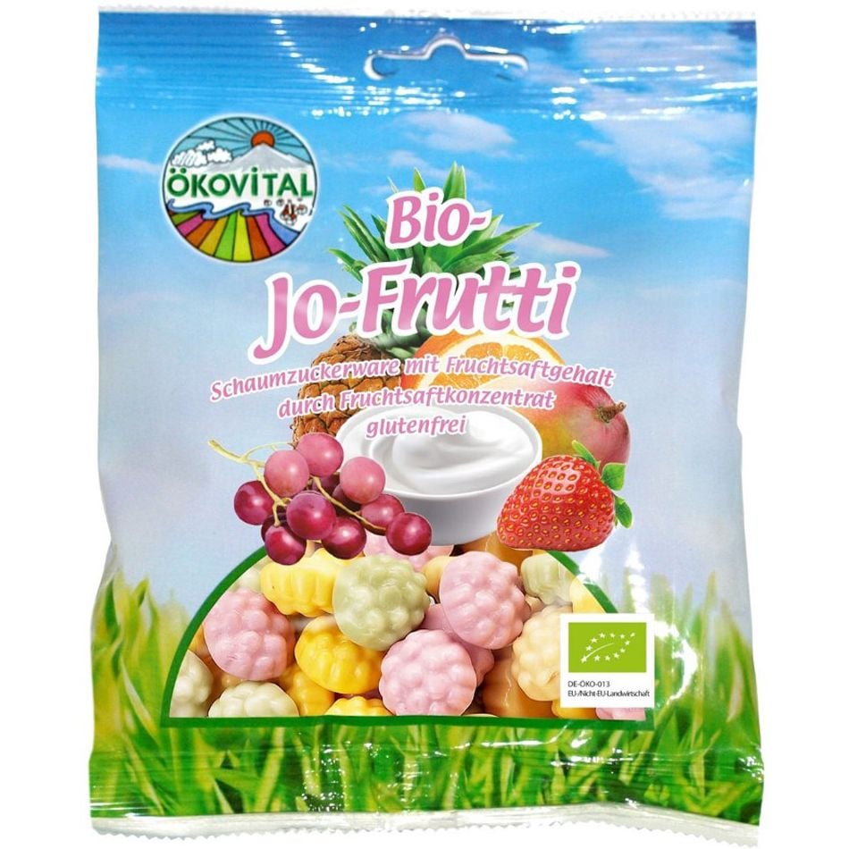Конфеты Okovital Фруктовые с йогуртом желейные органические 80 г - фото 1