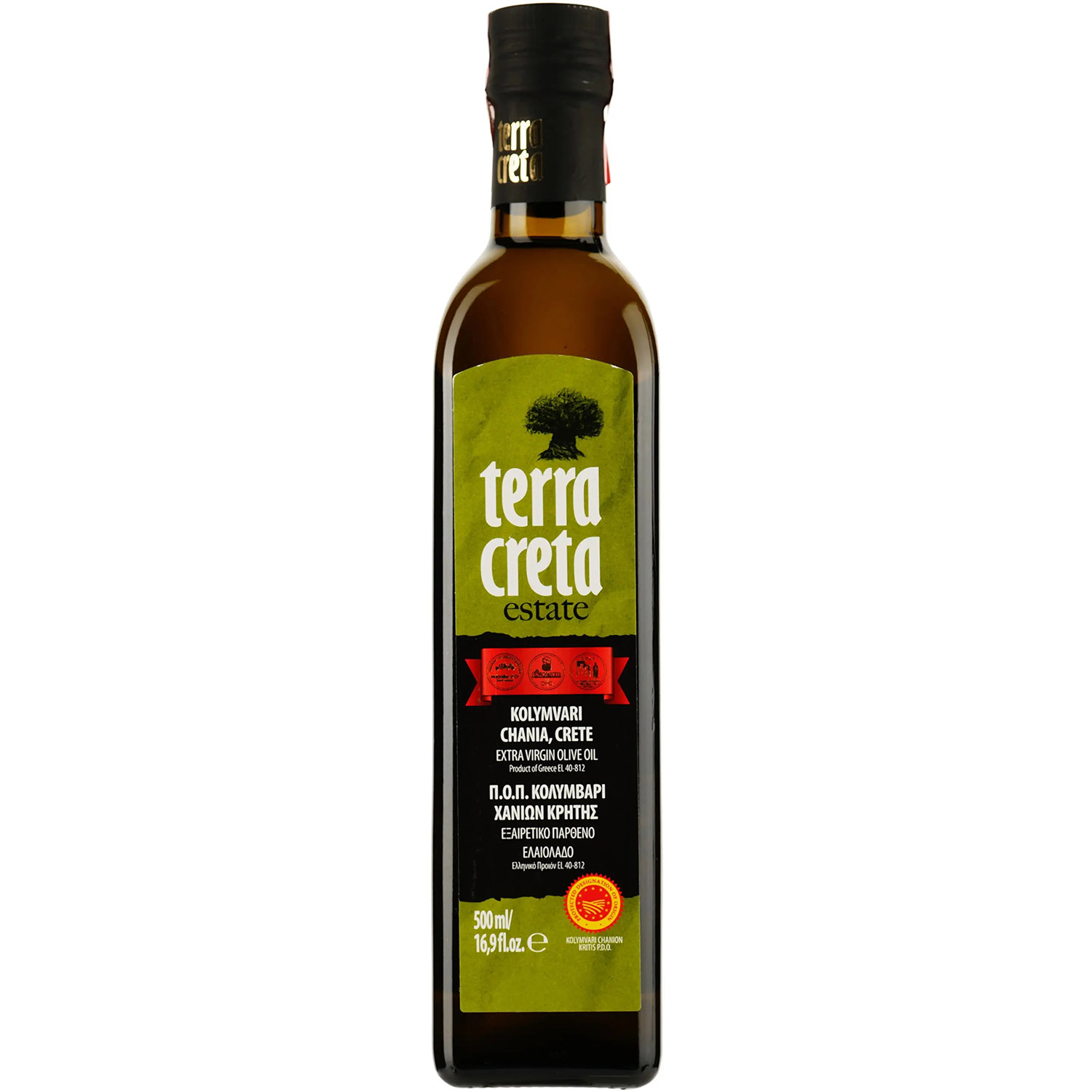 Оливкова олія Terra Creta Estate Extra Virgin 0.5 л - фото 1