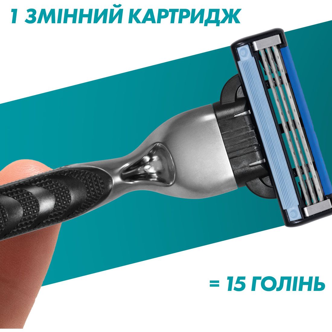 Подарочный набор: Станок для бритья мужской Gillette Mach3 Charcoal с 2 сменными картриджами + Гель для бритья Gillette Series Очищающий с углем 200 мл + Косметичка - фото 7