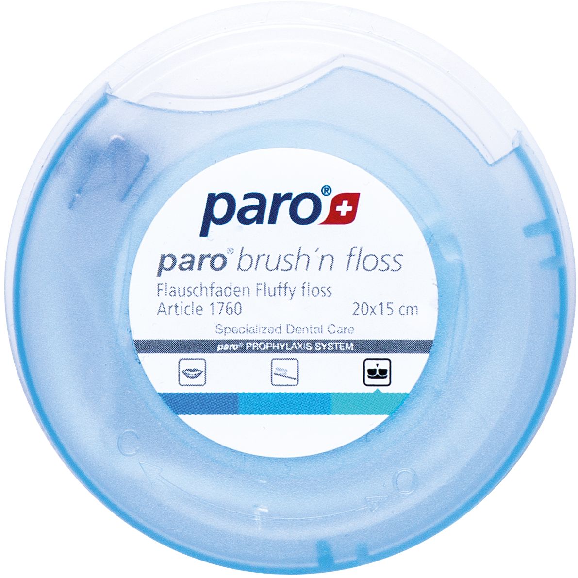 Зубна нитка та щітка Paro Swiss Brush'n Floss 20х15 см - фото 1