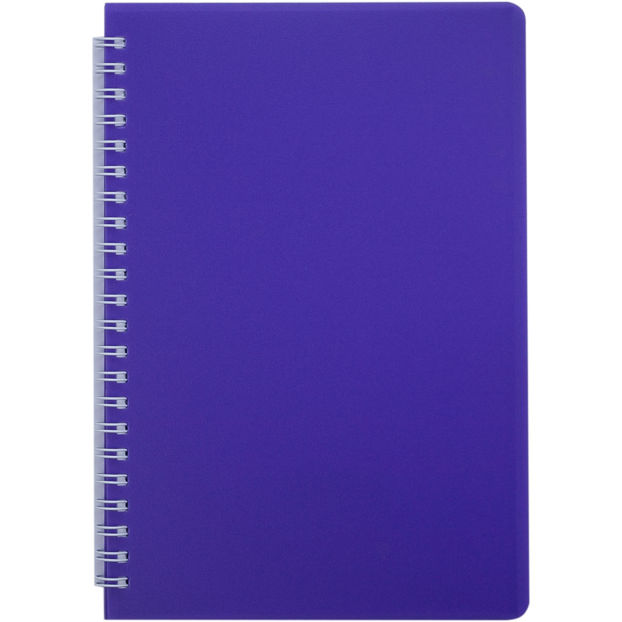 Книга записная Buromax Bright в клеточку В5 спираль фиолетовая 60 листов (BM.24554155-07) - фото 1