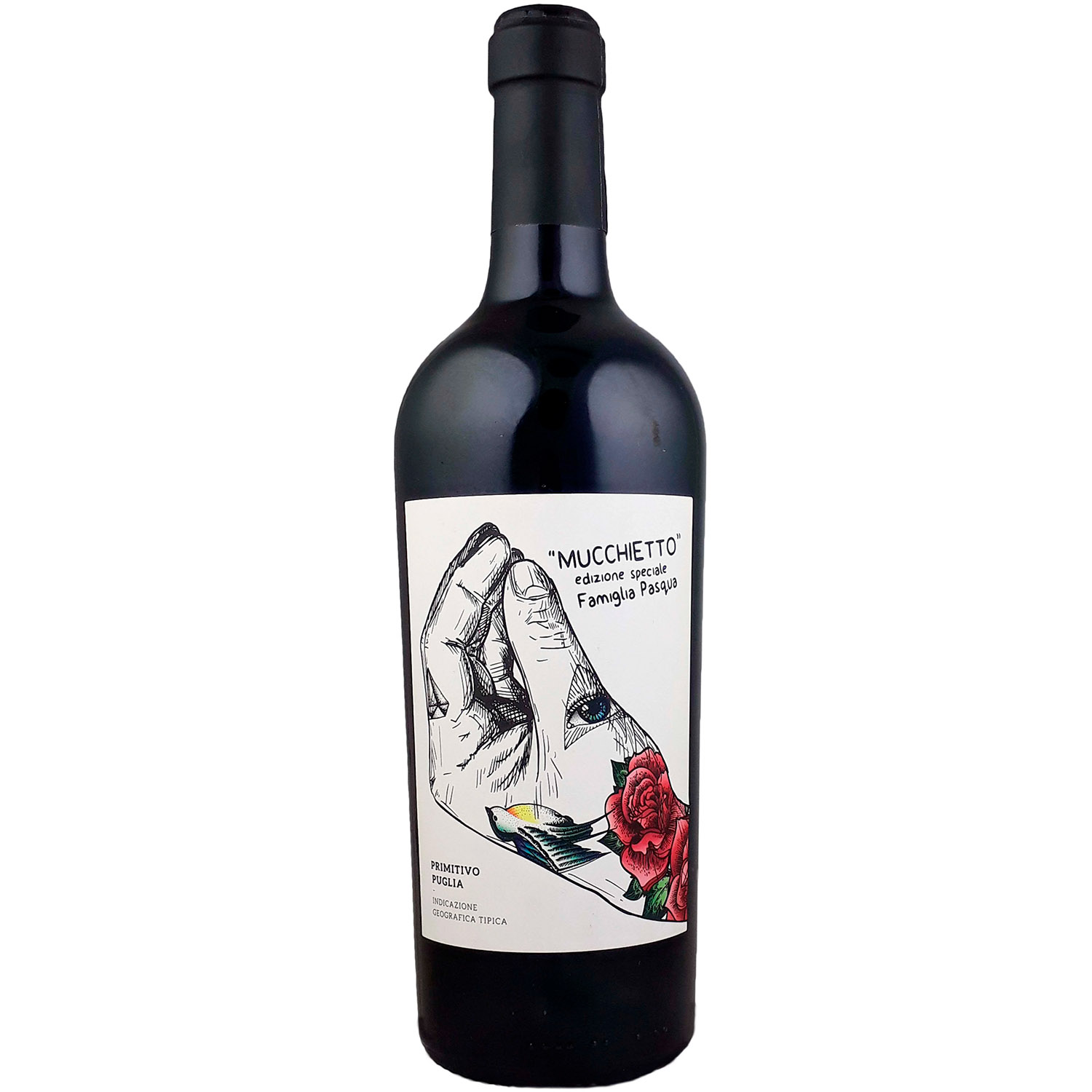 Вино Pasqua Mucchietto Primitivo, красное, сухое, 0,75 л - фото 1