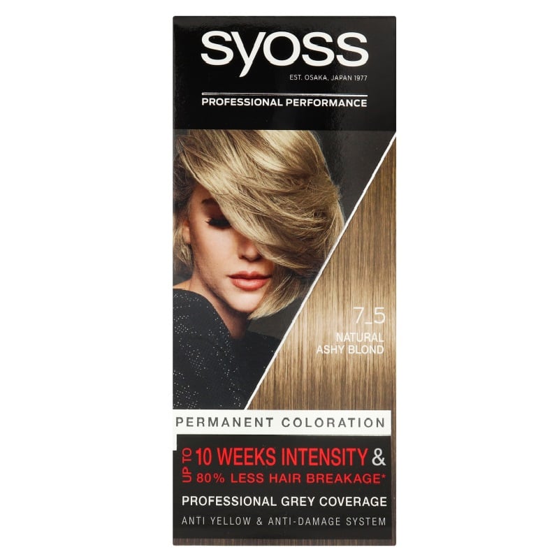 Краска для волос Syoss 7-5 Пепельный русый, 115 мл - фото 1