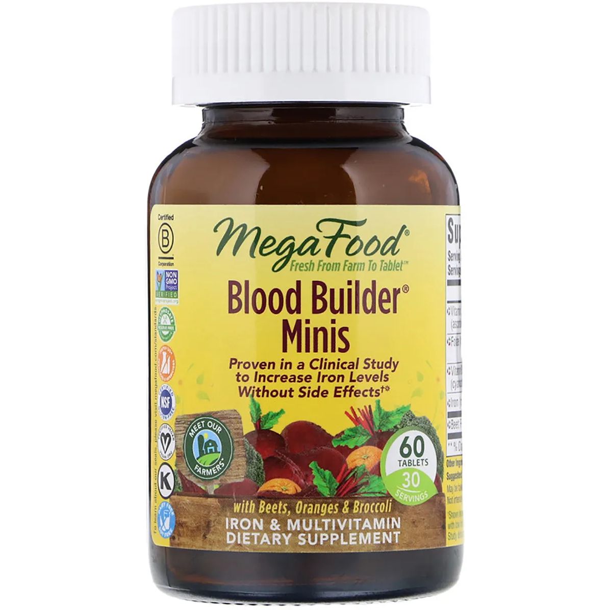 Будівельник крові MegaFood Blood Builder Minis 60 таблеток - фото 2