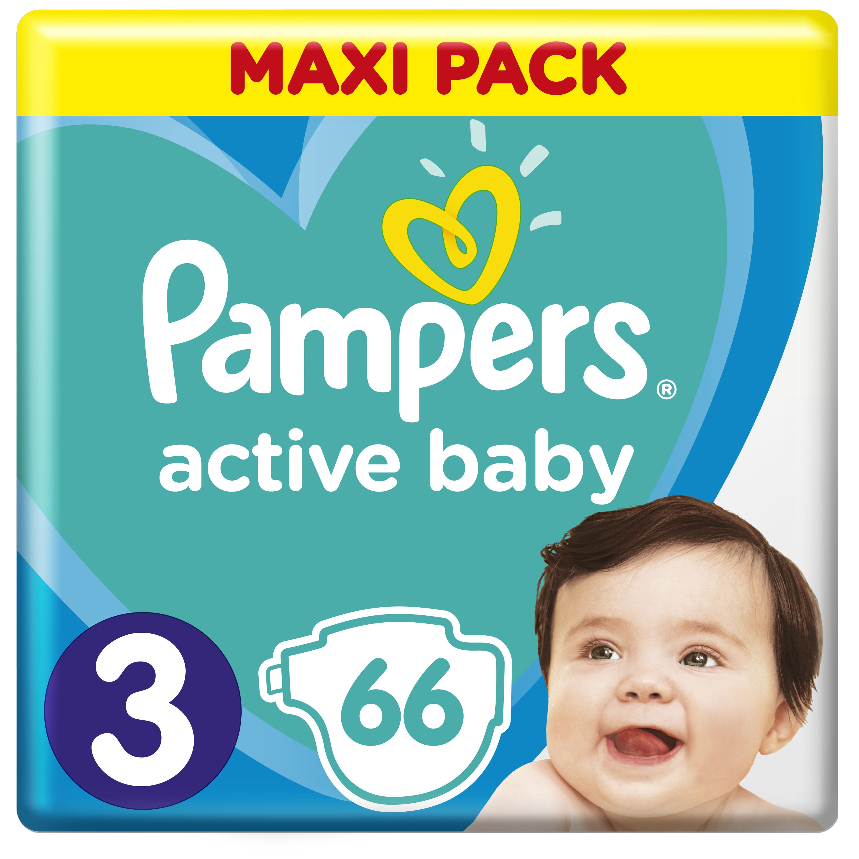 Подгузники Pampers Active Baby 3 (6-10 кг), 66 шт. - фото 1