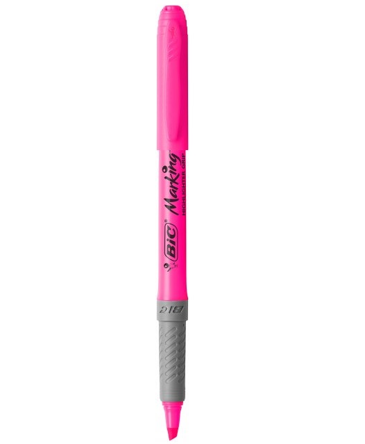 Маркер текстовий BIC Highlighter Grip, рожевий, 1 шт. (811934) - фото 2